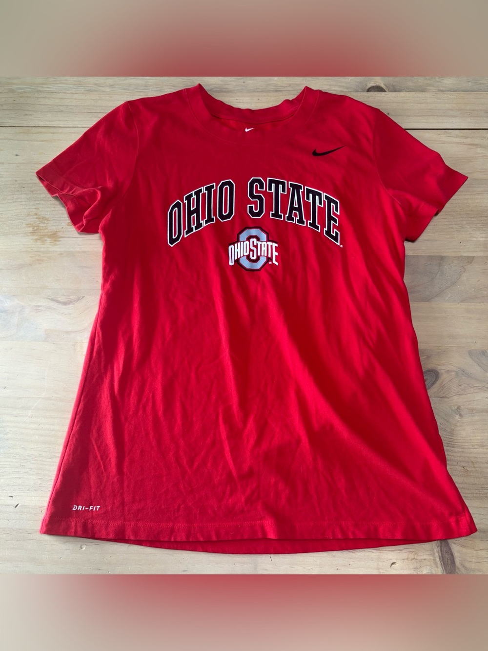 Nike Red Ohio State Short Sleeve Dri-FIT Tee